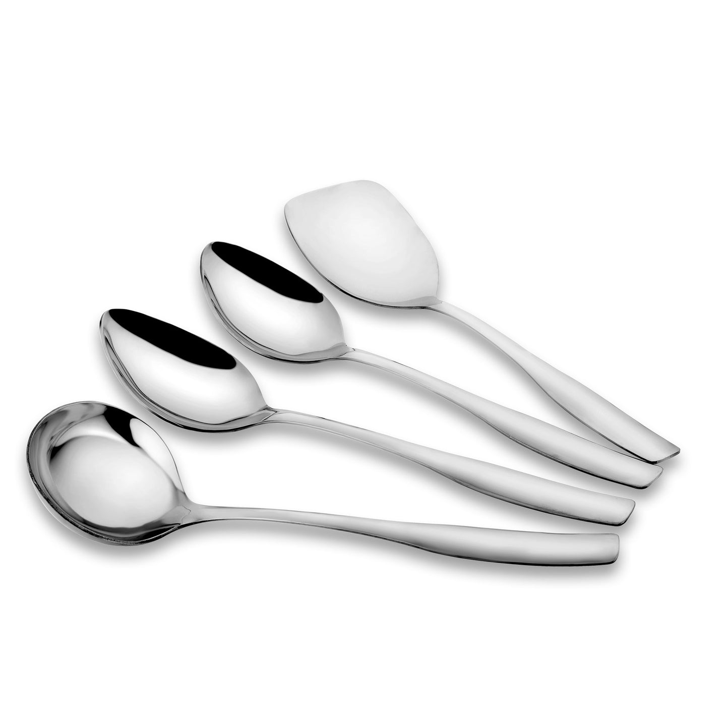 "Safari" Stainless Steel Serving Spoon(Set of 4 pcs)